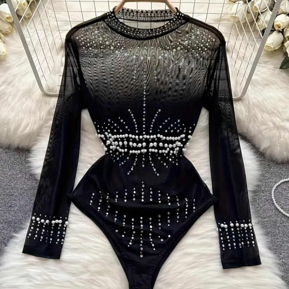 Beaded bodysuit